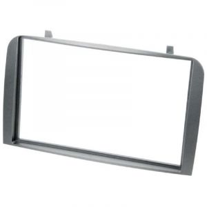 Facade Autoradio FA185Z compatible avec Alfa Romeo 147 gt - Argent fonce