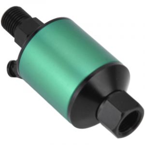 S&eacute;parateur D'eau et D'huile de 1/4 Pouces, S&eacute;parateur D'eau de Compresseur D'air 1/4 Pouces NPT R&eacute;gulateur de Filtre &agrave; Air Comprim&eacute; 3.3x1.4in(vert)