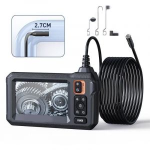 Longziming - Cam&eacute;ra d'inspection endoscopique Industrielle, cam&eacute;ra d'&eacute;gout endoscopique ips 4,3', cam&eacute;ra Serpent &eacute;tanche IP67 avec 8 lumi&egrave;res led,