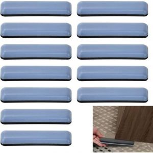 12Pcs Patins de Meubles, Patins en Teflon Auto-adh&eacute;sif pour Meuble,Patins pour Meubles Rectangulaire, Patins Glisseurs pour Meubles