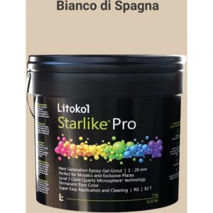 Mortier epoxy pour joints carrelage Starlike PRO 2,5kg LITOKOL Couleur du joint Starlike Pro Bianco di Spagna (Beige)