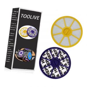 Toolive - Kit de filtre hepa avant et arrière pour Dyson DC05 DC08 DC15 DC19 DC20 DC21 remplacement de l'aspirateur du moteur inférieur supérieur