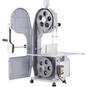 Mophorn - Scie à ruban électrique commerciale pour viande 1500 w, machine à scier les os en acier inoxydable pour couper la viande et les os