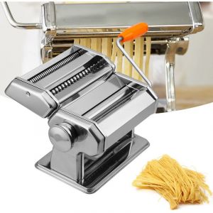 Machine à pâtes, Laminoir pour pâtes fraîches, Coupeur 2 en 1, 7 Réglages d'épaisseur