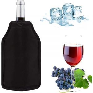 Sac Isotherme Bouteille 15.5x22.5cm , Rafraichisseur Vin , Refroidisseur Tissu Imperm&eacute;able avec Gel , pour Vin , Champagne , Bi&egrave;re