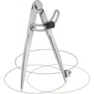 Compas Menuisier 20 cm Compas Menuisier Professionnel en Acier au carbone Compas Grand Diam&egrave;tre pour Cercles de Dessin, Menuiserie, Travail Du M&eacute;tal