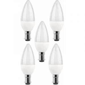 5 packs d'ampoules LED B15, ampoule incandescente 5 W, 220V 270 lm, lumi&egrave;re du jour 3000 K, ampoule B15 &agrave; culot ba&iuml;onnette, [classe d'efficacit&eacute;
