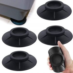 A 4Pcs Coussinets pour Pieds de Machine à Laver Tapis Anti-Vibration Coussinets Amortisseurs Anti-Vibration en Caoutchouc Tapis Anti-Vibration pour