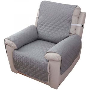 Housse Fauteuil Relax 1 Place, Housse de Canap&eacute; Protecteur Inclinable Imperm&eacute;able pour Chambre (Gris 55&times;200)