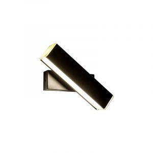 Lampe murale avant miroir, modèle noir, lumière tricolore, lampe murale avant miroir rotatif en fer forgé