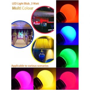Qiyao - Ampoules led couleur B22 3 w équivalentes à 30 w 240 lm Ampoules à baïonnette B22 Ampoules led couleur guirlande multicolore pour maison,