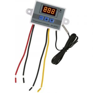Eosnow Contr&ocirc;leur de temp&eacute;rature &eacute;lectronique, module de thermostat &agrave; affichage LED, interrupteur de contr&ocirc;le de temp&eacute;rature avec sonde NTC &eacute;tanche