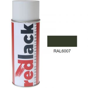 Peinture a&eacute;rosol Vert bouteille ral 6007 Mat multisupport Redlack