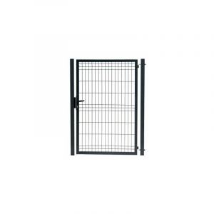 Portillon Jardin Grillagé Occultable Gris Anthracite - jardipro - 2 mètres