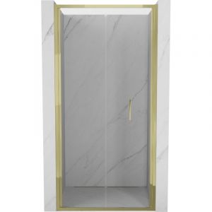Mexen - Exo porte de douche pliante 70 cm, transparent, or - 816-070-000-50-00