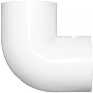 Coude pvc blanc &Oslash;25mm Platinium