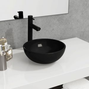 Lavabo Verre trempé - Vasque à poser Lavabo à poser 30x12 cm Noir BV362624 - BonneVie