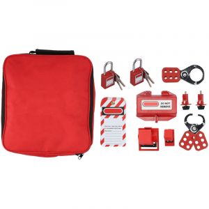 Kit de verrouillage &eacute;lectrique, loquets, cadenas de s&eacute;curit&eacute;, disjoncteur, prise de verrouillage, avec sac de rangement