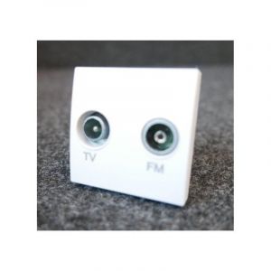 Schneider Electric - Prise tv-fm blanc polaire m&eacute;canisme 45x45mm sans support ni plaque altira