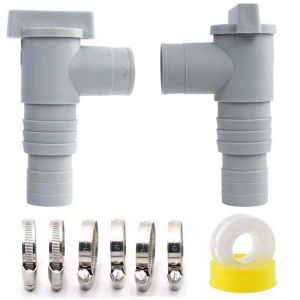 Robinet d'arr&ecirc;t pour Piscine avec Raccord de Tuyau de 32mm, Vanne d'arr&ecirc;t pour Piscines, pi&egrave;ces de piscine &agrave; valve &agrave; piston, raccords de piscine &agrave;