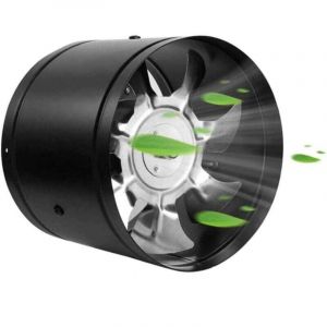 100mm Ventilateur D'extraction, 140 m&sup3;/h de Conduit Ventilateur Industriel en M&eacute;tal d'air Mural pour Salle de bain, Sous-sol, Garage, Tente de