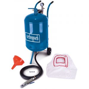 [JAMAIS UTILIS&Eacute;] Scheppach Sableuse mobile pneumatique SBT-80 &ndash; Cuve 63 L &ndash; Sableuse &agrave; air comprim&eacute; &ndash; Pression max 8,6 bar &ndash; Tuyau de 2,5 m &ndash;