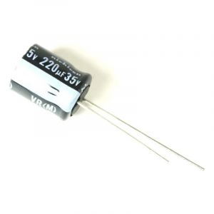 Topmay - Condensateur électrolytique 220uf 35v 105ºc Dimensions 8x11mm Radial 220mf35v/105/rd