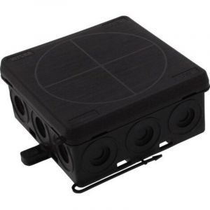 10109587 Bo&icirc;te de d&eacute;rivation (l x l x h) 86 x 86 x 41 mm noir (ral 9005) IP55 1 pc(s) C046051 - Wiska