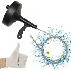 Furet Déboucheur Canalisation avec Tige Flexible de 10 m-Furet Plomberie Parfait pour Déboucher tous les Types de Canalisations, Retirer les