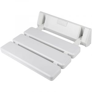 Haloyo - Si&egrave;ge de Douche Rabattable, Si&egrave;ge de douche fix&eacute; au mur banc de salle de bains - blanc