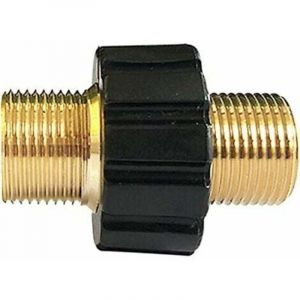 Mowze - Raccord Rapide de Tuyau, Adaptateur pour Nettoyeur Haute Pression &agrave; Double M&acirc;le M22 x 1,5 Compatible avec Karcher, Karcher hd & HDs Nettoyeur