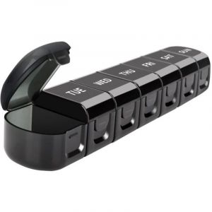 Pilulier 7 Jours, Pilulier Amovible 7 Compartiments, Pilulier de Voyage pour M&eacute;dicaments, Compl&eacute;ments Alimentaires,