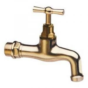 ROBINET COURB&Eacute; EN LAITON POLI Dimensions : 1/2" (DN 15)