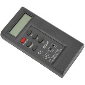 Thermomètre de température à thermocouple numérique, lecteur de température de thermomètre à affichage LCD, indicateur de batterie faible pratique et