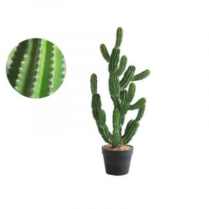 Hoerfuriy - Plante artificielle de cactus - Faux aloe juteux - Cactus artificiel - Décoration d'intérieur et d'extérieur - 80 cm