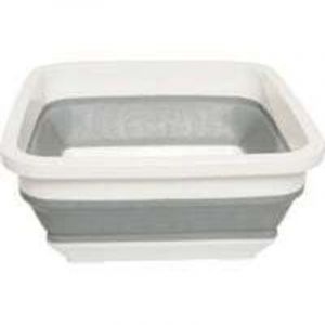 Bassine &agrave; Vaisselle Pliable, Design Peu Encombrant, Facile &agrave; Nettoyer, Lavabo Pliable Rectangulaire, 31.7 x 14.2cm - Id&eacute;ale pour Camping, Caravanes