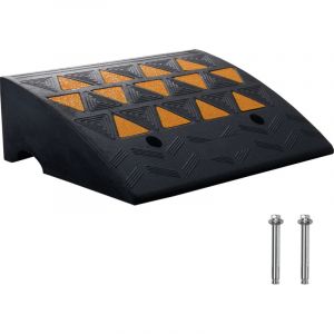 Mophorn Rampe de trottoir en caoutchouc Mophorn, hauteur de 6 po, 14,6 po l x 19,3 po L, rampe de trottoir pour all&eacute;e, caoutchouc robuste 15 T pour