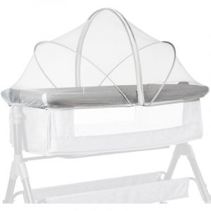 Moustiquaire lit b&eacute;b&eacute; avec fermeture &eacute;clair bidirectionnelle, pour couffin, berceau de voyage, blanche, pratique