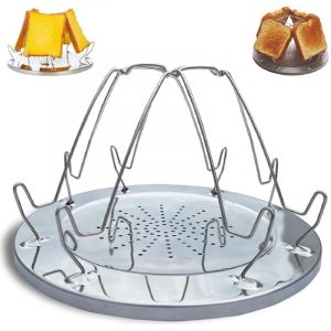 Support &agrave; Toasts en Acier Inoxydable,Grille Pain de Camping,Plaque Grille Pain Gaz,Po&ecirc;le &Agrave; Pain Grill&eacute;,Grille Pain Acier Inoxydable pour Pique-Nique