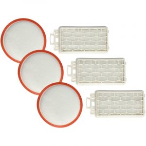 vhbw Lot de 6 filtres compatible avec Dirt Devil Infinity Rebel 51 DD5510-5, 51 DD5510-6 aspirateur - filtre protection moteur, filtre d'échappement