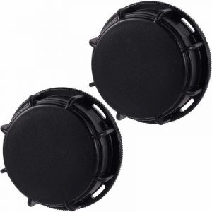 Lot de 2 bouchons pour cuve, raccords de robinet, pour cuve de 1000 litres, vanne de cuve de 1000 litres, cuve &agrave; eau de pluie, conteneur.