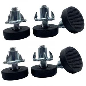 Lot de 20 Pieds de nivellement pour meubles - M6 x 22 mm, protections pour pieds de table r&eacute;glables avec tige filet&eacute;e, 22 mm, pied de nivellement &agrave;