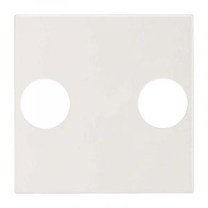 Plaque Prise tv-sat Simon 270 20000053 Blanc