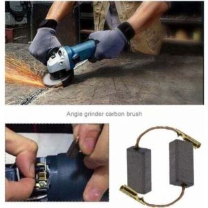RHG 20pcs Balais de Charbon pour Meuleuse d'angle Compatible avec Bosch Pi&egrave;ce de Rechange pour Outil &Eacute;lectrique de R&eacute;paration de Remplacement 15x8x5mm