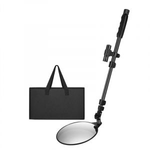 Miroir d'inspection sous véhicule avec lumière et poignée télescopique, miroir d'inspection portatif pour camion sous véhicule