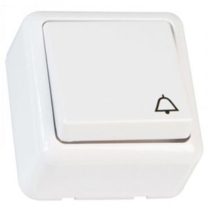 Bouton poussoir de sonnette en saillie 3840 21180 Amig