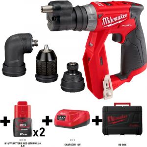 Milwaukee - Pack Perceuse visseuse sans fil à mandrin amovible Compacte et Puissante