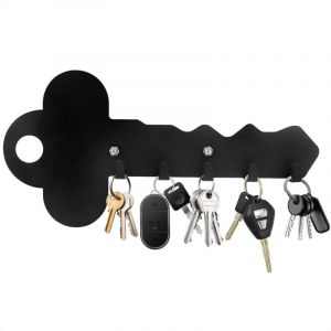 Lntyq Porte Clef Mural, Accroche Cl&eacute; Mural, Multifonctionnel Porte Cl&eacute;s Mural en M&eacute;tal, Rangement Clef avec 5 Crochets pour D&eacute;coration Murale,