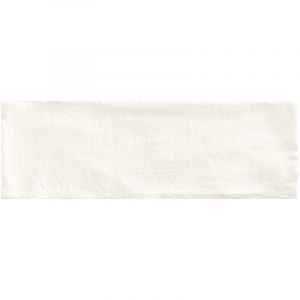 Carrelage mural faïence effet zellige FIKA 60x20 cm Blanc - Mat - boîte de 0.96 m2