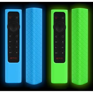 2 Pi&egrave;ces Housse de Protection en Silicone Compatibles avec T&eacute;l&eacute;commande NVIDIA Shield TV Pro/4K HDR, Anti-Rayures &Eacute;tui de Protection &agrave; Distance avec